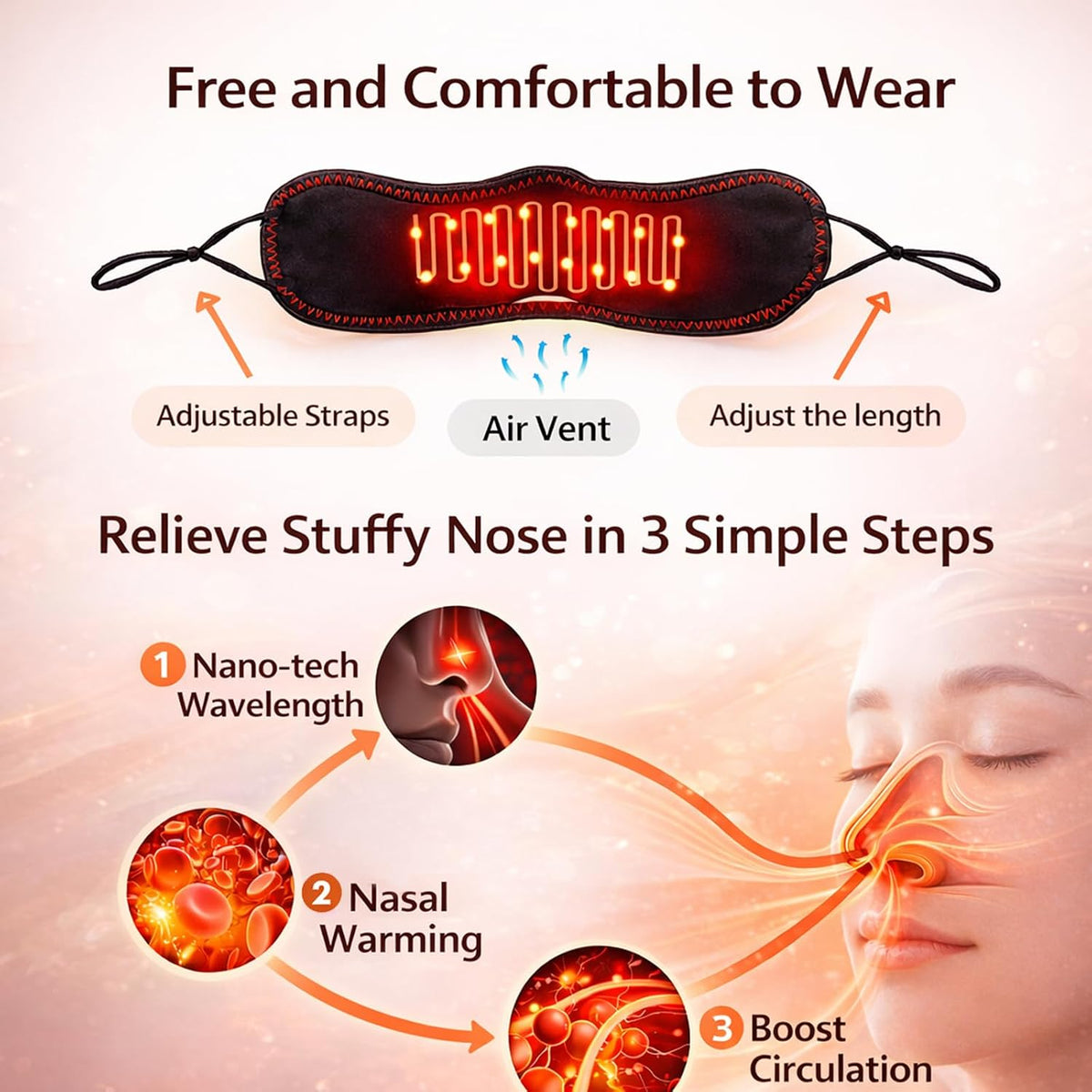 Red Light Therapy for Nose Relief, Sinus Support & Better Breathing